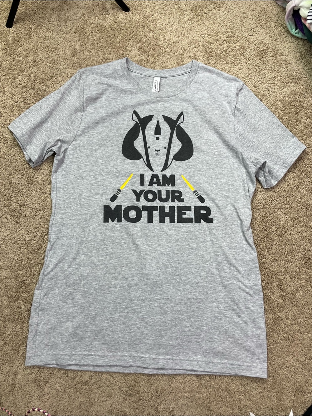 Star Wars Theme‎ I Am Your Mother Graphic T-Shirt - Heather Gray
